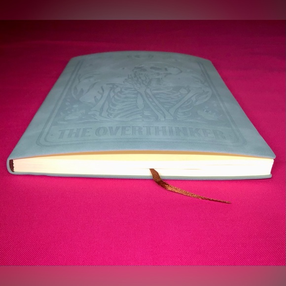 The Overthinker Pale Blue Vegan Suede Journal - Picture 3 of 3